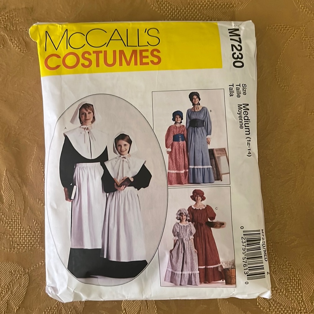 MCCall’s Costumes M2370 Pilgrim Prairie